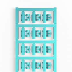 Weidmuller 1062090000 SFC 2.5/21 MC NE BL Исполнение: SlimFix Clip, Маркировка проводов и кабелей, 4 - 6 мм.кв 21 x 9.3 мм.кв синий