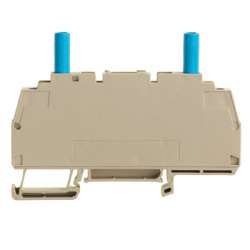 Weidmuller 1062120000 WTL 6/3/STB BL Исполнение: Измерительная клемма с размыкателем, Винтовое соединение, 6 мм.кв, 500 V, 41 A, скользящий, Темно-бежевый