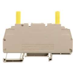 Weidmuller 1062130000 WTL 6/3/STB GE Исполнение: Измерительная клемма с размыкателем, Винтовое соединение, 6 мм.кв, 500 V, 41 A, скользящий, Темно-бежевый