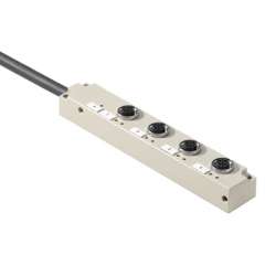 Weidmuller 1070660000 SAI-4-F 4P M12 L 10M Исполнение: Концентратор сигналов, пассивный распределитель, M12, Вариант с кабелем, 10 m, Да