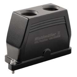 Weidmuller 1082740000 HDC IP68 16B TOS 2PG21 Исполнение: HDC - корпус, Типоразмер: 6, Вид защиты: IP68, Корпус для вилки, Резьбовая заглушка, Стандартный, Типоразмер кабельных вводов: PG 21