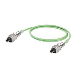Weidmuller 1119730050 IE-C5DD4UG0050A2EA2E-X Исполнение: Тросовый кабель, PROFINET, RJ45 IP 67 PushPull V14, металл, RJ45 IP 67 PushPull V14, металл, Кат.5 (ISO/IEC 11801) / кат.5e (TIA T568-B), Полиуретан, 5 m