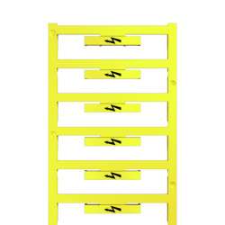 Weidmuller 1120450000 WAD 5 MC B GE/SW Исполнение: Групповая маркировка, Крышка, 33.3 x 5 мм.кв Шаг в мм.кв(P): 5.00 желтый