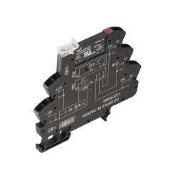 Weidmuller 1127350000 TOZ 120VAC RC 24VDC2A Исполнение: TERMSERIES, твердотельные реле, 1 Нормально разомкнутый контакт (MOS-FET), Номинальное напряжение: 120 В AC ± 10 % , Номинальное напряжение переключения: 3...33 В DC, Ток: 2 A, Пружинное соединение