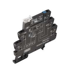 Weidmuller 1127400000 TOS 12VDC 230VAC1A Исполнение: TERMSERIES, твердотельные реле, 1 Нормально разомкнутый контакт (Симистор (нулевой перекрестный переключатель)), Номинальное напряжение: 12 В (DC) ± 20 % , Номинальное напряжение переключения: 24 В AC