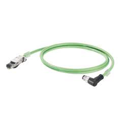 Weidmuller 1134610020 IE-C5DS4VG0020MCAA20-E Исполнение: Системный кабель, M12 - male / angled, RJ45 IP 20, Кат.5 (ISO/IEC 11801) / кат.5e (TIA T568-B), ПВХ, 2 m