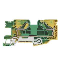Weidmuller 1139570000 PPE 16S Исполнение: Клеммы PE, PUSH IN, 16 мм.кв, 1920 A (16 мм.кв), зеленый/желтый