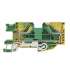 Weidmuller 1139570000 PPE 16S Исполнение: Клеммы PE, PUSH IN, 16 мм.кв, 1920 A (16 мм.кв), зеленый/желтый