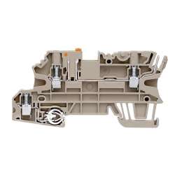 Weidmuller 1143010000 WMF 2.5 DI BLZ PE Исполнение: W-серия, Измерительная клемма с размыкателем, Клеммы PE, Расчетное сечение: 2.5 мм.кв, Винтовое соединение