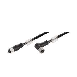 Weidmuller 1161590010 IE-C5DB4RE0010MSSMCA-E Исполнение: Системный кабель, M12 IP 67, розетка прямая, Вилка угловая M12 IP 67, Кат.5 (ISO/IEC 11801) / кат.5e (TIA T568-B), Radox GKW S, 1 m
