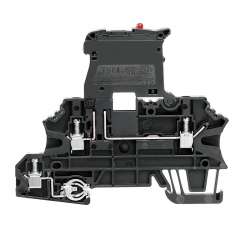 Weidmuller 1163070000 WMF 2.5 FU PE 60-150V SW Исполнение: W-серия, Клемма с предохранителем, Клеммы PE, Расчетное сечение: 2.5 мм.кв, Винтовое соединение