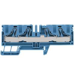 Weidmuller 1165130000 PDU 6/10/4AN BL Исполнение: Проходная клемма, PUSH IN, 10 мм.кв, 800 V, 57 A, синий