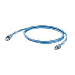 Weidmuller 1165900002 IE-C6FP8LB0002M40M40-B Исполнение: Патч-кабель, RJ45 IP 20, RJ45 IP 20, Cat.6A / Class EA (ISO/IEC 11801 2010), LSZH (малодымный безгалогенный компаунд), 0.2 m