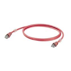Weidmuller 1166030020 IE-C6FP8LR0020M40M40-R Исполнение: Патч-кабель, RJ45 IP 20, RJ45 IP 20, Cat.6A / Class EA (ISO/IEC 11801 2010), LSZH (малодымный безгалогенный компаунд), 2 m