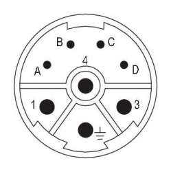 Weidmuller 1170380000 SAI-M23-SE-L-4/4 Исполнение: Концентратор сигналов, соединительный разъем, Вставка