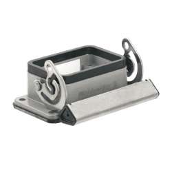 Weidmuller 1202100000 HDC 06B ALU Исполнение: HDC - корпус, Типоразмер: 3, Вид защиты: IP65, Проходной корпус, Продольная скоба для фиксации на нижней части, Стандартный