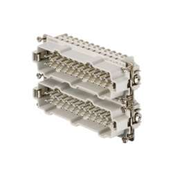 Weidmuller 1220800000 HDC HE 24 MS 25-48 Исполнение: HDC - вставка, Штифт, 500 V, 16 A, Количество полюсов: 24, Винтовое соединение, Типоразмер: 8