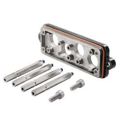 Weidmuller 1220860000 HDC IP68 24B MD 4M25 T2 Исполнение: HDC - корпус, Типоразмер: 8, Вид защиты: IP68, Крышка, Резьбовая заглушка, Стандартный, Типоразмер кабельных вводов: M 25