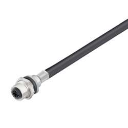 Weidmuller 1222270050 SAIE-M12B-5S0.5U HW Исполнение: Встраиваемый штекер, M12, PG 9, Количество полюсов: 5