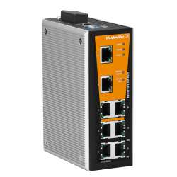 Weidmuller 1240940000 IE-SW-VL08MT-8TX Исполнение: Сетевой выключатель, managed, Fast Ethernet, Количество портов: 8 x RJ45, IP30, -40 °C...75 °C
