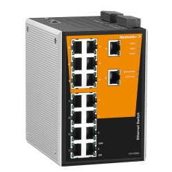 Weidmuller 1241100000 IE-SW-PL16M-16TX Исполнение: Сетевой выключатель, managed, Fast Ethernet, Количество портов: 16 x RJ45, IP30, 0 °C...60 °C
