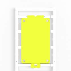 Weidmuller 1248490000 CC 85/54 O4мм.квMC NE GE Исполнение: ClipCard, Маркировочные элементы для устройств, 85 x 54 мм.кв С отверстием, желтый