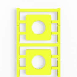 Weidmuller 1248660000 SM 45/45-24 MC NE GE Исполнение: SwitchMark, Маркировочные элементы для устройств, 45 x 45 мм.кв для кулачковых переключателей, Eaton Moeller, желтый