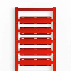 Weidmuller 1248830000 SFX 10/60 S MC NE RT Исполнение: SlimFix X, Маркировка проводов и кабелей, 7 - 40 мм.кв 60 x 10 мм.кв красный