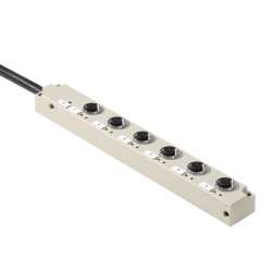 Weidmuller 1265920000 SAI-6-F 4P M12 L 5M Исполнение: Концентратор сигналов, пассивный распределитель, M12, Вариант с кабелем, 5 m, Да