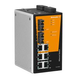 Weidmuller 1286790000 IE-SW-PL08MT-6TX-2SC Исполнение: Сетевой выключатель, managed, Fast Ethernet, Количество портов: 6 x RJ45, 2 * SC, многомодовый, IP30, -40 °C...75 °C