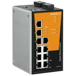 Weidmuller 1286930000 IE-SW-PL10MT-3GT-7TX Исполнение: Сетевой выключатель, managed, Gigabit Ethernet, Количество портов: 3 * RJ45 10/100/1000BaseT(X), 7 * RJ45 10/100BaseT(X), IP30, -40 °C...75 °C