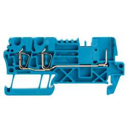 Weidmuller 1304720000 ZT 2.5/3AN/1 BL Исполнение: Z-серия, Проходная клемма, Расчетное сечение: 2.5 мм.кв, Пружинное соединение