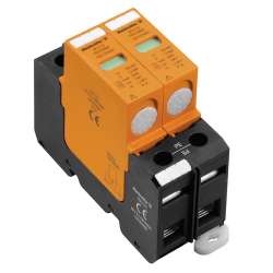 Weidmuller 1351070000 VPU II 2 750V/25kA Исполнение: Низкое напряжение, без контакта дистанционной сигнализации, TN-C, TN-S