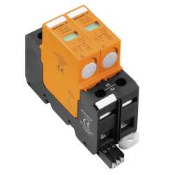 Weidmuller 1351080000 VPU II 2 R750V/25kA Исполнение: Низкое напряжение, с контактом дистанционной сигнализации, TN-C, TN-S Weidmuller 1351080000 VPU II 2 R750V/25kA Исполнение: Низкое напряжение, с контактом дистанционной сигнализации, TN-C, TN-S
