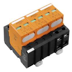 Weidmuller 1351690000 VPU I 3 LCF 280V/25KA Исполнение: Низкое напряжение, без контакта дистанционной сигнализации, Без тока утечки, TN-C, IT без N