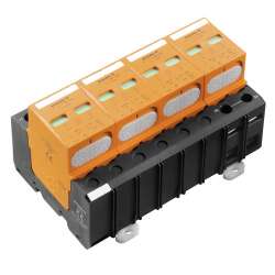 Weidmuller 1351730000 VPU I 4 LCF 280V/25KA Исполнение: Низкое напряжение, без контакта дистанционной сигнализации, Без тока утечки, TN-S, TN-C-S