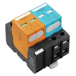 Weidmuller 1351750000 VPU I 1+1 LCF 280V/25KA Исполнение: Низкое напряжение, без контакта дистанционной сигнализации, Без тока утечки, TN-C-S, TN-S, TT, IT с N