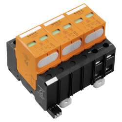 Weidmuller 1351850000 VPU I 3 R 400V/25KA Исполнение: Низкое напряжение, с контактом дистанционной сигнализации, TN-C
