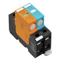 Weidmuller 1352040000 VPU I 1+1 LCF 280V/12,5KA Исполнение: Низкое напряжение, без контакта дистанционной сигнализации, Без тока утечки, TN-C, TN-C-S, TT, IT с N