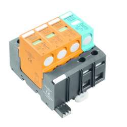 Weidmuller 1352240000 VPU I 3+1 R 280V/12,5KA Исполнение: Низкое напряжение, с контактом дистанционной сигнализации, TN-C-S, TT, TN-S, IT с N