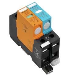 Weidmuller 1352270000 VPU I 1+1 R 280V/12,5KA Исполнение: Низкое напряжение, с контактом дистанционной сигнализации, TN-C-S, TN-S, TT, IT с N