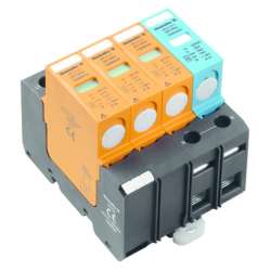 Weidmuller 1352370000 VPU I 3+1 400V/12,5KA Исполнение: Низкое напряжение, без контакта дистанционной сигнализации, TN-C-S, TT, TN-S, IT с N