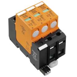 Weidmuller 1352530000 VPU II 3 R 150V/40KA Исполнение: Низкое напряжение, с контактом дистанционной сигнализации, TN-C, IT без N