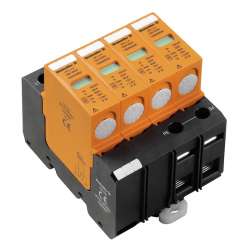Weidmuller 1352540000 VPU II 4 150V/40KA Исполнение: Низкое напряжение, без контакта дистанционной сигнализации, TN-C-S, TN-S