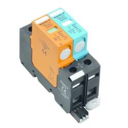 Weidmuller 1352640000 VPU II 1+1 R 280V/40KA Исполнение: Низкое напряжение, с контактом дистанционной сигнализации, TN-C, TN-S, TT, IT с N