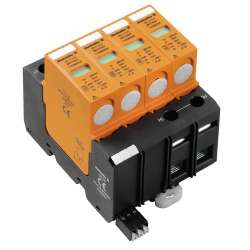 Weidmuller 1352690000 VPU II 4 R 280V/40KA Исполнение: Низкое напряжение, с контактом дистанционной сигнализации, TN-C-S, TN-S
