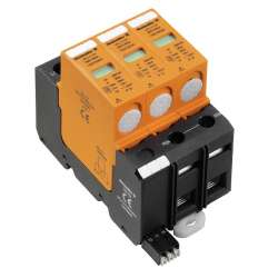 Weidmuller 1352720000 VPU II 3 R 280V/40KA Исполнение: Низкое напряжение, с контактом дистанционной сигнализации, TN-C, IT без N