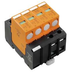 Weidmuller 1352770000 VPU II 4 LCF 280V/40KA Исполнение: Низкое напряжение, без контакта дистанционной сигнализации, TN-C-S, TN-S