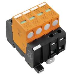 Weidmuller 1352920000 VPU II 4 R 400V/40KA Исполнение: Низкое напряжение, с контактом дистанционной сигнализации, TN-C-S, TN-S