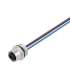 Weidmuller 1353780000 SAIE-M12B-4-0.2U P9 .75 Исполнение: Встраиваемый штекер, M12, Гнездо, прямое, PG 9, Количество полюсов: 4